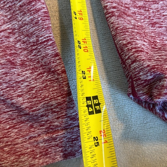 Gymshark Red Marled Two Tone Seamless Leggings - Picture 10 of 10